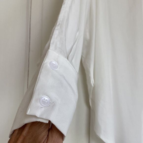 NEW With Tag Tunic Length Button Front Shirt - Picture 2 of 6